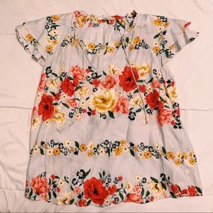 flowy floral top